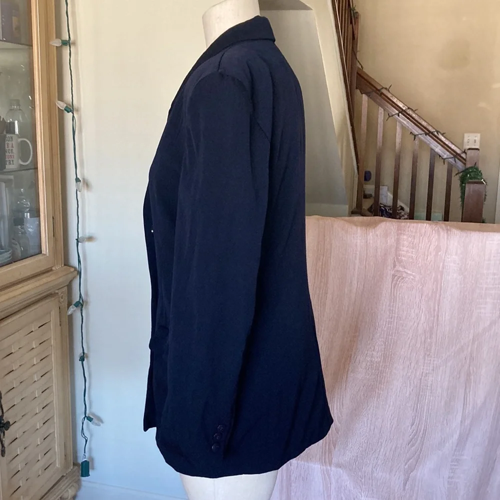 Christian Dior navy blue Vtg blazer, Sz 10